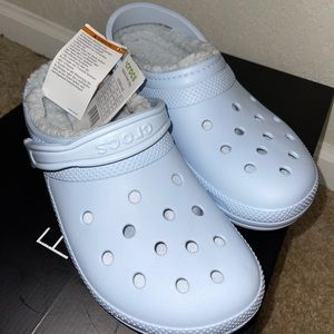 Brand New Fur Crocs Size 11W, M9